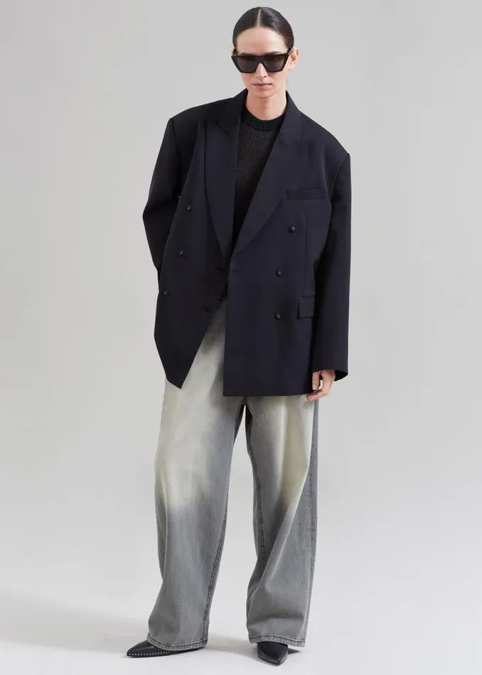 Women Demi Blazer 8211 Black The Frankie Shop Outerwear