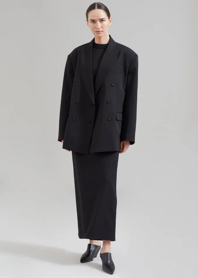 Women Demi Blazer 8211 Black The Frankie Shop Outerwear