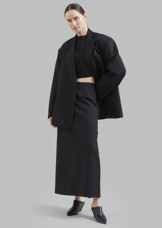 Women Demi Blazer 8211 Black The Frankie Shop Outerwear