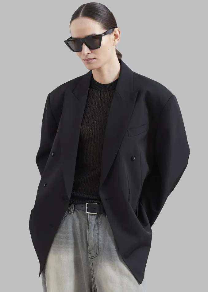 Women Demi Blazer 8211 Black The Frankie Shop Outerwear
