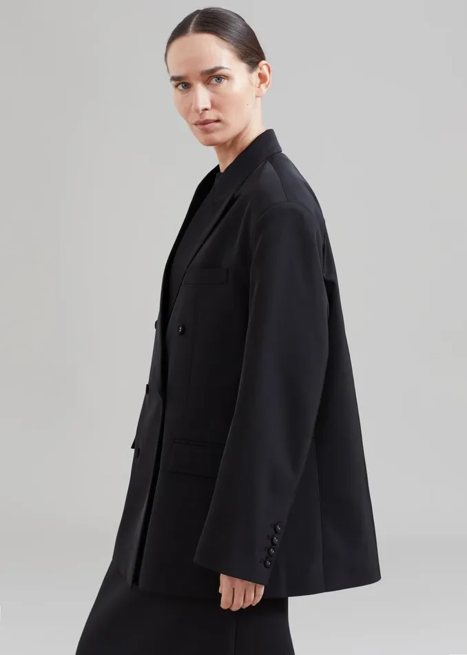Women Demi Blazer 8211 Black The Frankie Shop Outerwear