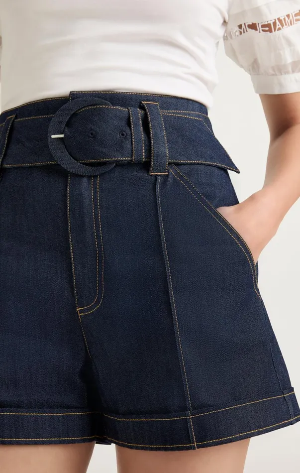 Women Denim Cinq Sept Denim Aldi Short Indigo