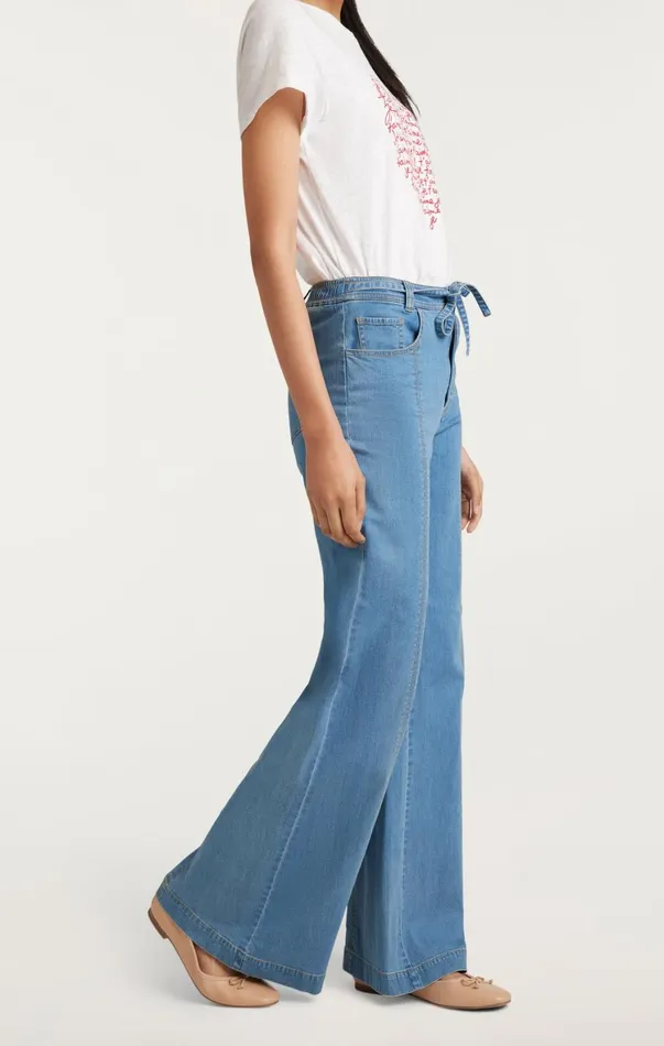 Women Denim Cinq Sept Tansy Pant Light Wash
