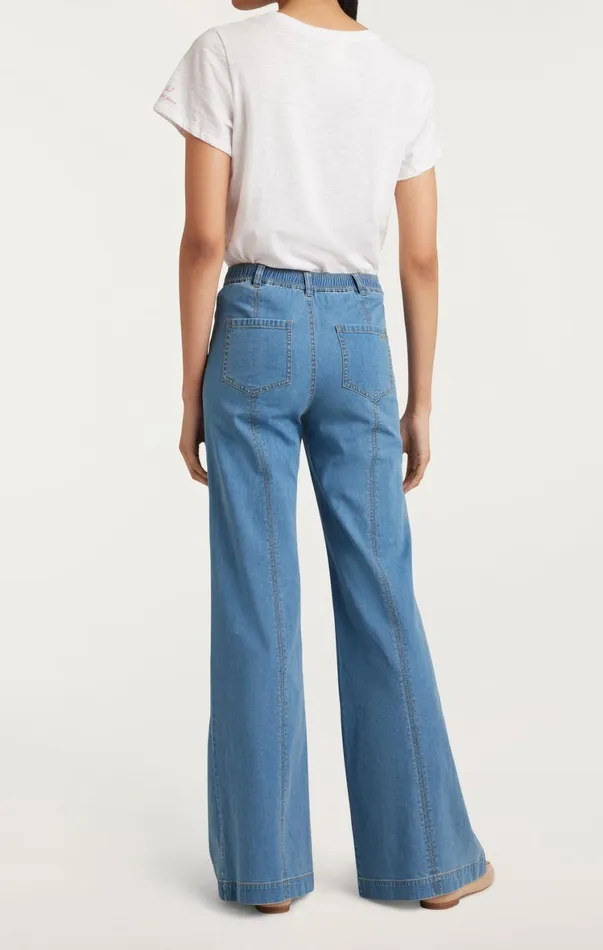 Women Denim Cinq Sept Tansy Pant Light Wash