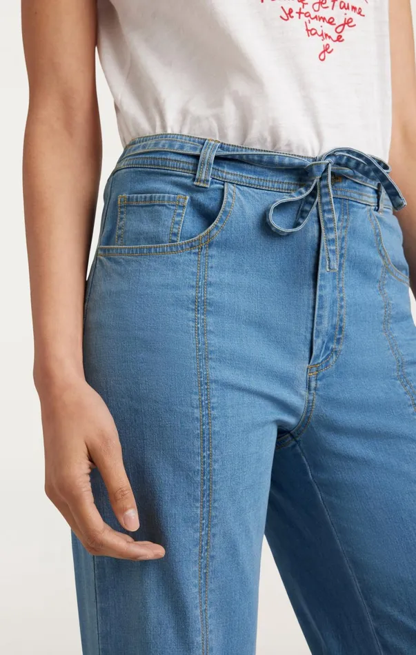 Women Denim Cinq Sept Tansy Pant Light Wash