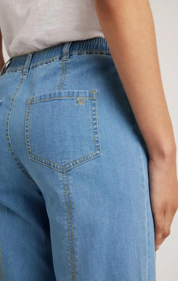 Women Denim Cinq Sept Tansy Pant Light Wash