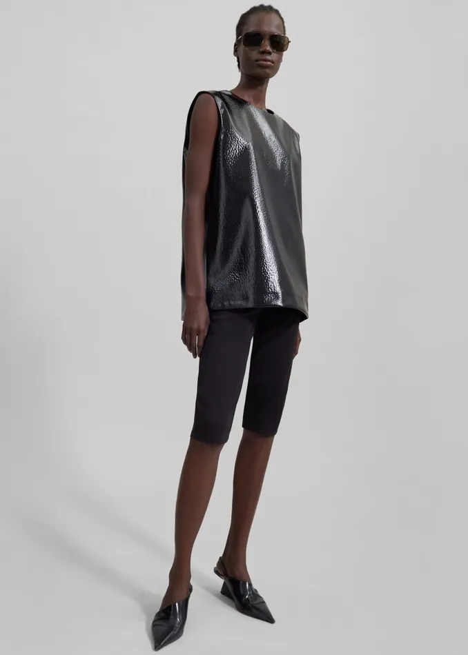 Women Desara Capri Leggings 8211 Black The Frankie Shop Bottoms
