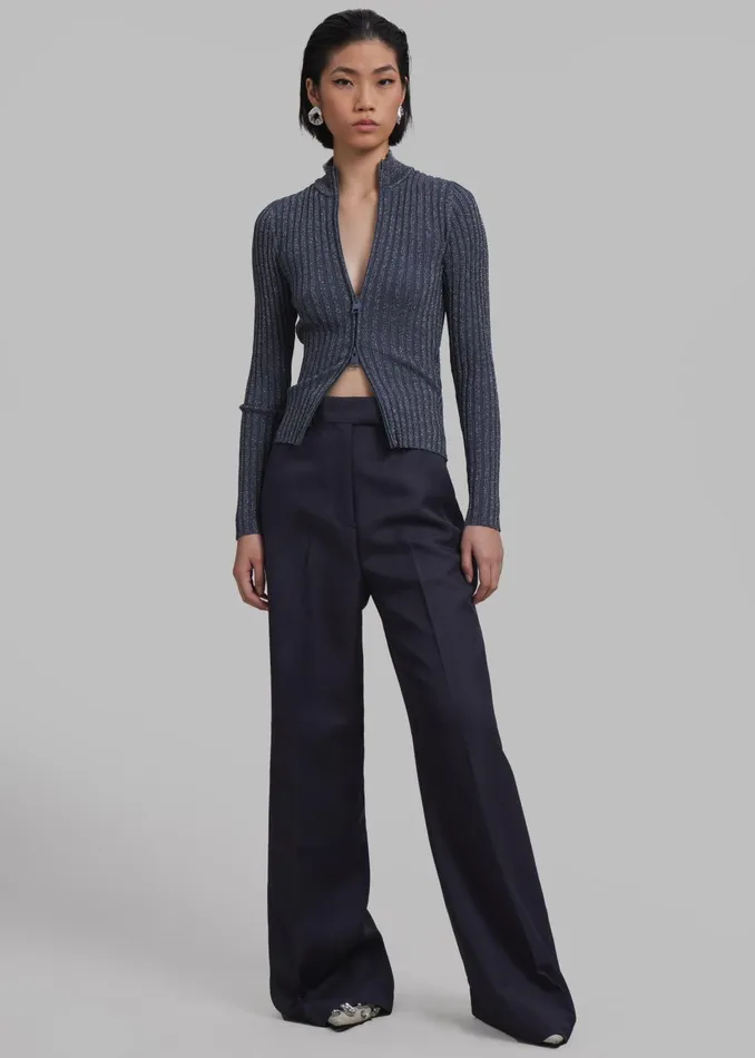 Women Dixie Trousers 8211 Charcoal The Frankie Shop Bottoms