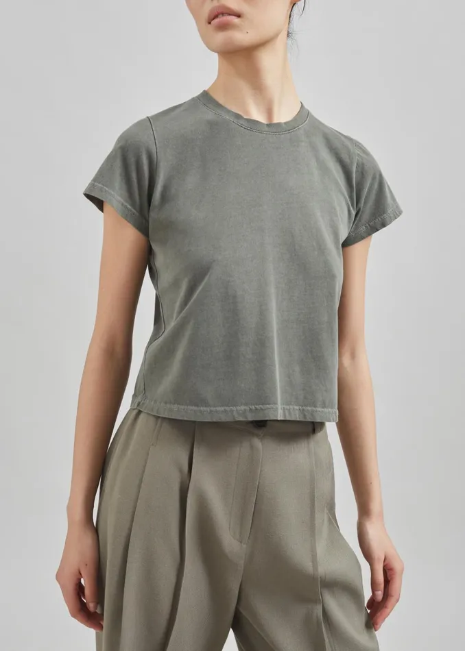 Women Dollie Tee 8211 Khaki The Frankie Shop Tops