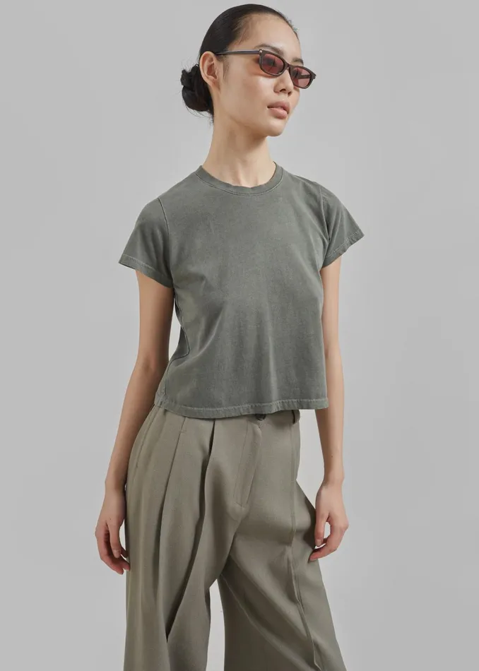 Women Dollie Tee 8211 Khaki The Frankie Shop Tops