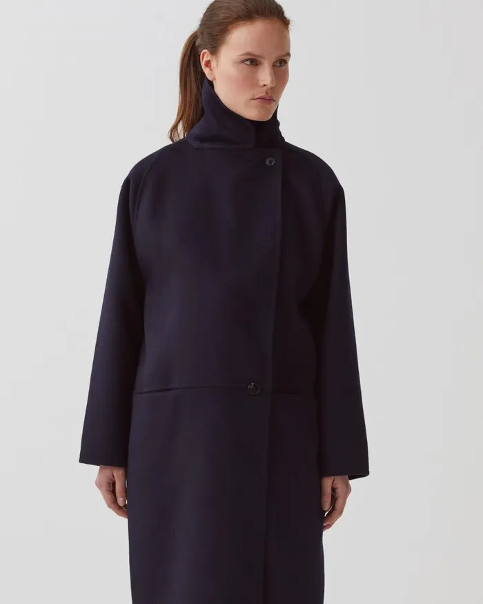 Women DoubleSided Long Coat Night Sky Comptoir Des Cotonniers Coats and Jackets Women DoubleSided Long Coat Night Sky Comptoir Des Cotonniers Coats and Jackets