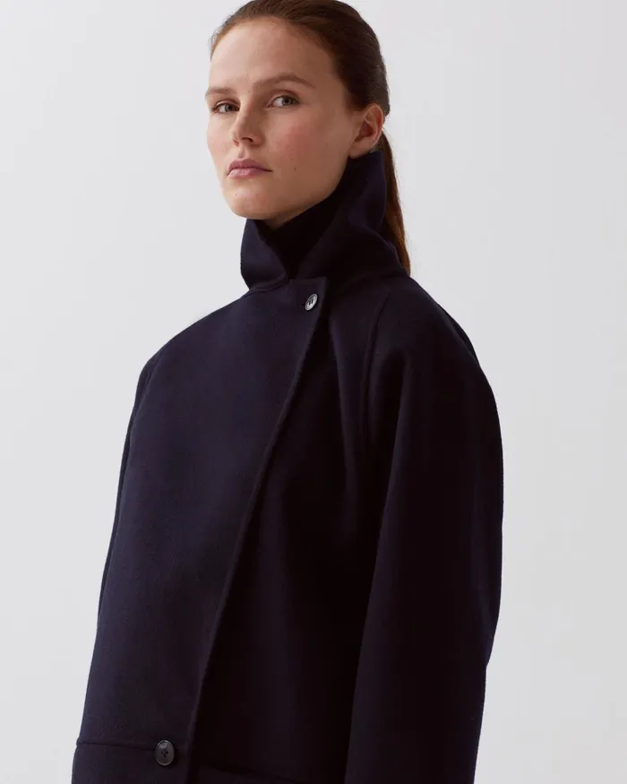 Women DoubleSided Long Coat Night Sky Comptoir Des Cotonniers Coats and Jackets Women DoubleSided Long Coat Night Sky Comptoir Des Cotonniers Coats and Jackets