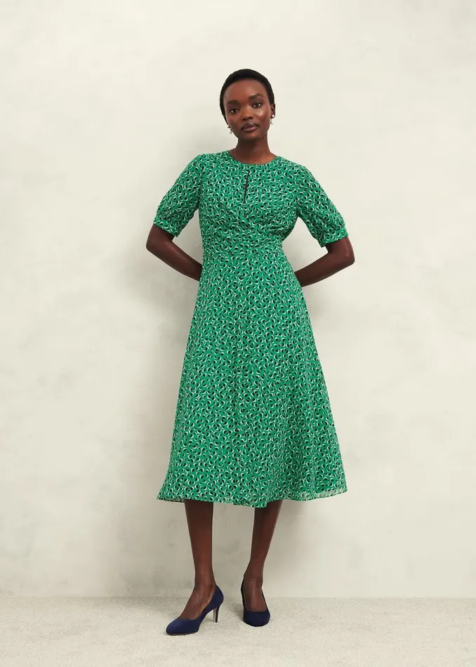 Women Dresses and Jumpsuits Hobbs Bridget Dress Green Multi