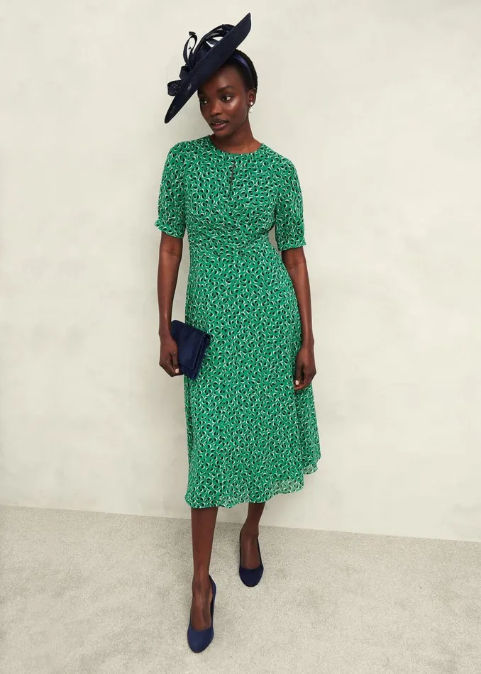 Women Dresses and Jumpsuits Hobbs Bridget Dress Green Multi