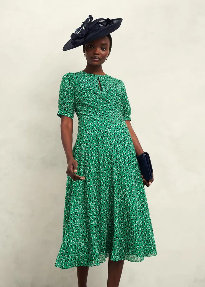 Women Dresses and Jumpsuits Hobbs Bridget Dress Green Multi