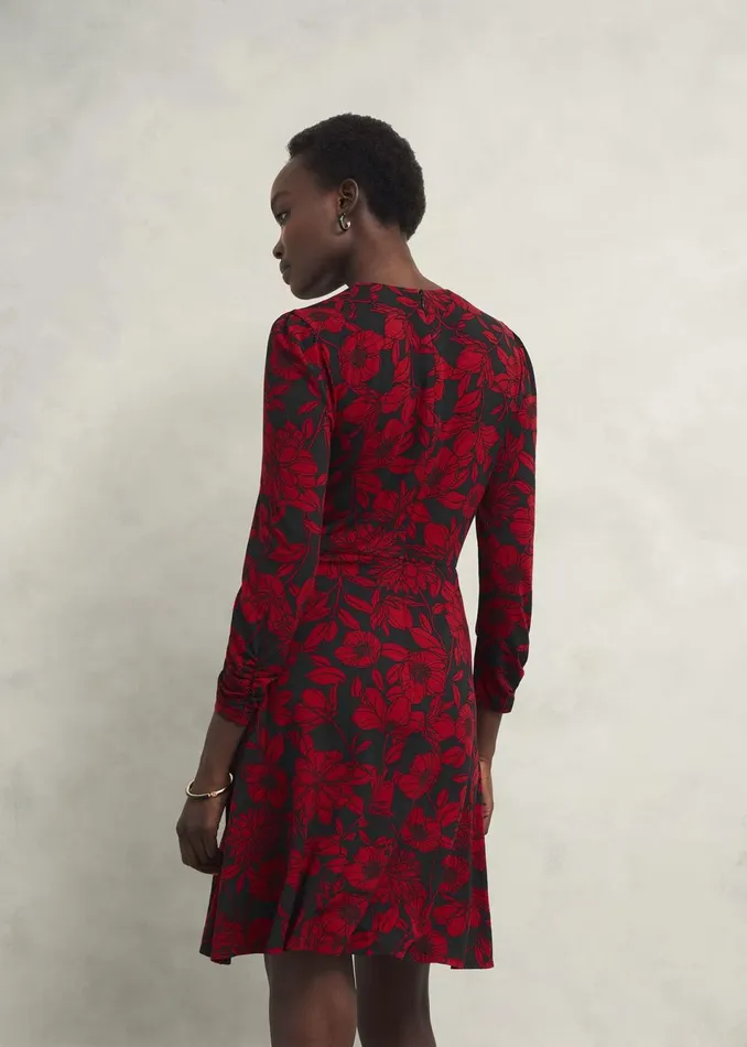 Women Dresses and Jumpsuits Hobbs Julietta Jersey Dress Black Red