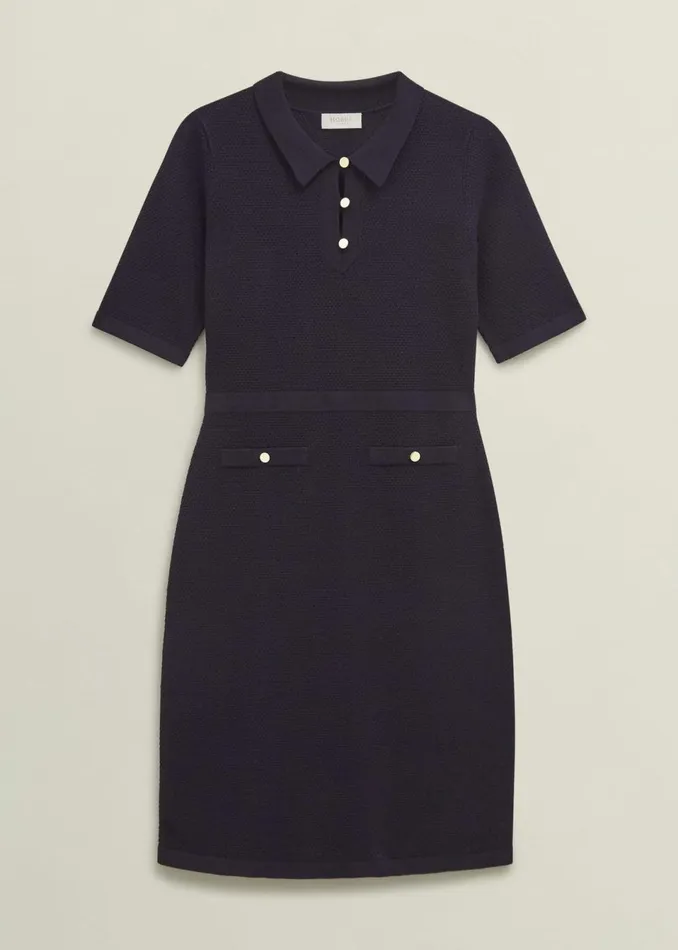 Women Dresses and Jumpsuits Hobbs Niamh Knitted Dress Hobbs Navy
