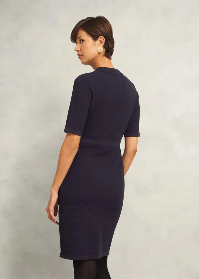 Women Dresses and Jumpsuits Hobbs Niamh Knitted Dress Hobbs Navy