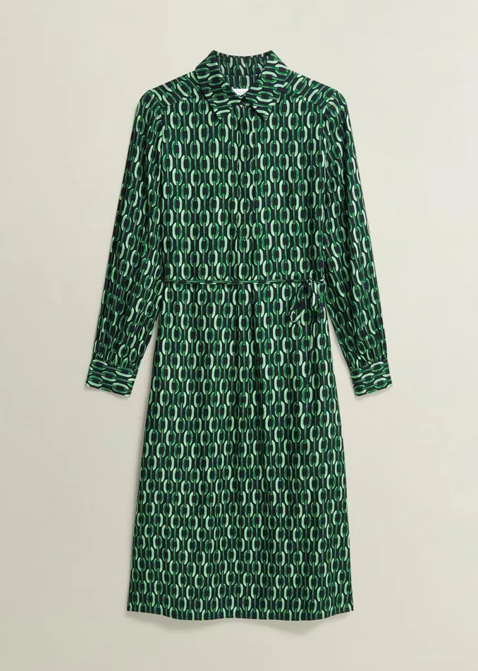 Women Dresses and Jumpsuits Hobbs Petite Florian Dress Navy Green