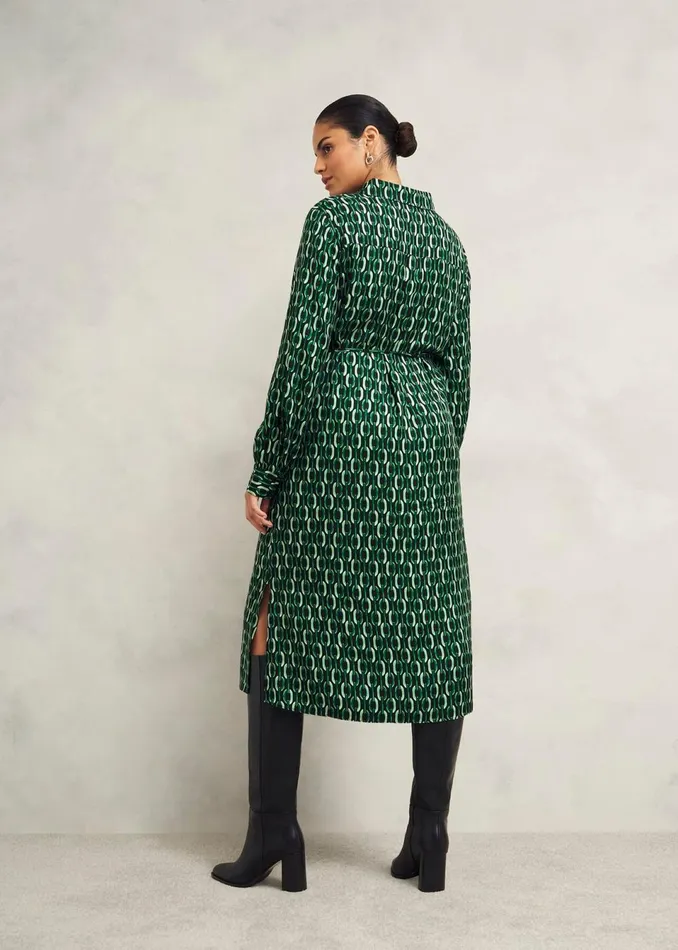 Women Dresses and Jumpsuits Hobbs Petite Florian Dress Navy Green