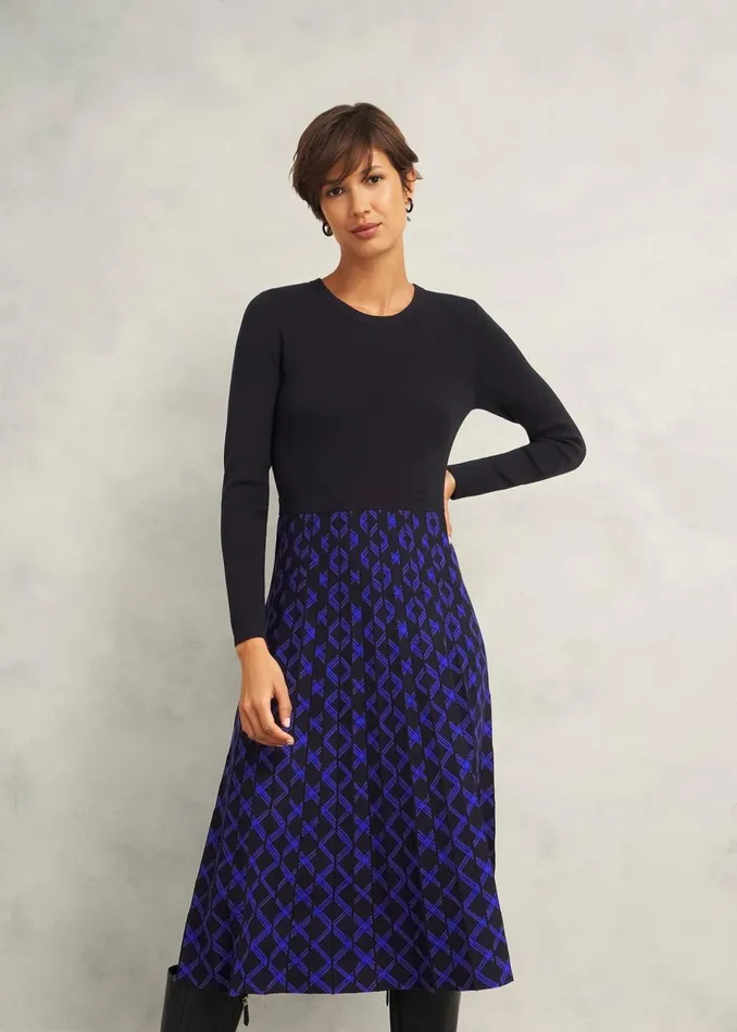 Women Dresses and Jumpsuits Hobbs Petite Larna Dress Black Blue