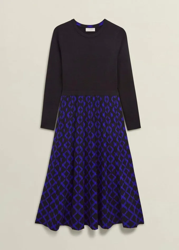 Women Dresses and Jumpsuits Hobbs Petite Larna Dress Black Blue
