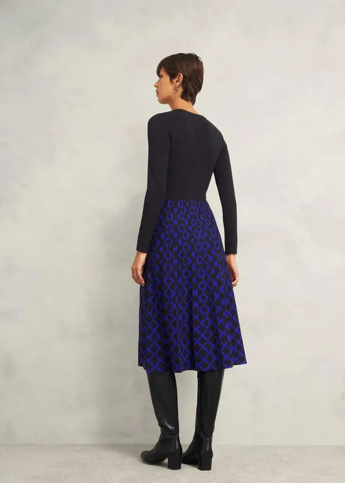Women Dresses and Jumpsuits Hobbs Petite Larna Dress Black Blue
