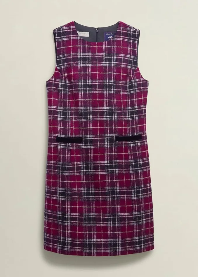 Women Dresses and Jumpsuits Hobbs Petite Margot Wool Dress Pink Multi