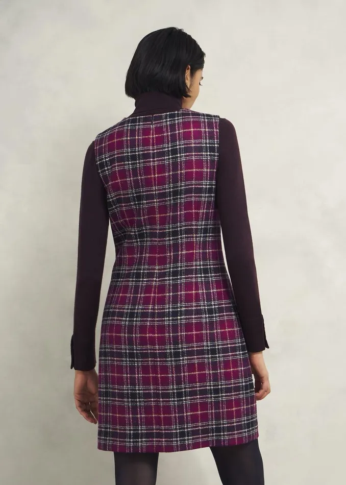 Women Dresses and Jumpsuits Hobbs Petite Margot Wool Dress Pink Multi