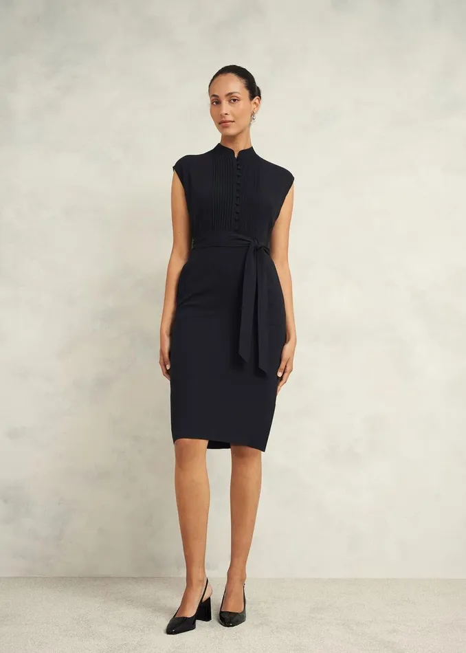 Women Dresses and Jumpsuits Hobbs Pia Pintuck Dress Black