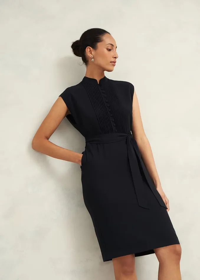 Women Dresses and Jumpsuits Hobbs Pia Pintuck Dress Black