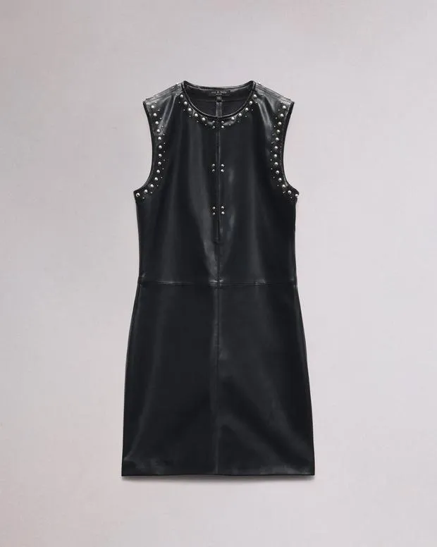 Women Dresses and Skirts Rag and Bone Brigette Faux Leather Dress Black
