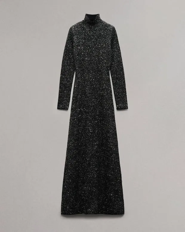 Women Dresses and Skirts Rag and Bone Danni Sequined Maxi Dress Black