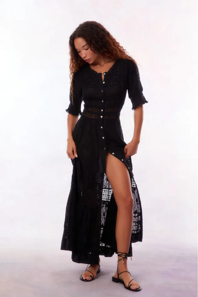 Women Dresses LoveShackFancy Minka Maxi Dress Black