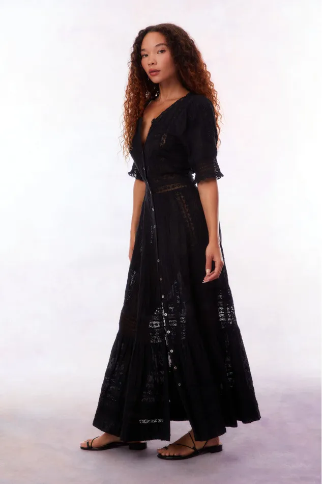Women Dresses LoveShackFancy Minka Maxi Dress Black