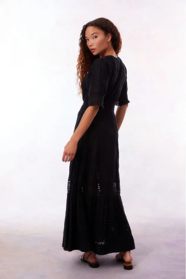 Women Dresses LoveShackFancy Minka Maxi Dress Black