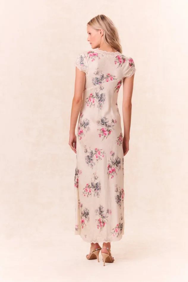 Women Dresses LoveShackFancy Theodore Printed Maxi Dress French Ivory