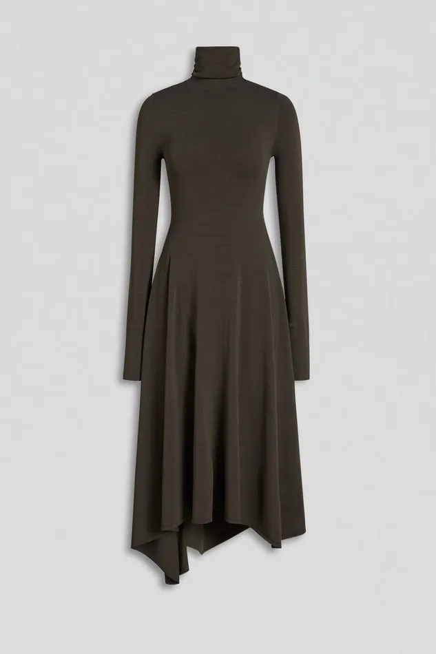 Women Dresses Scanlan Theodore DRAPE HEM DRESS JUNGLE