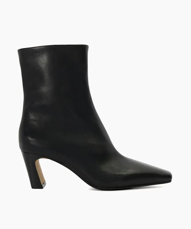 Women Dune London Ankle Boots Chisel Toe Heel Ankle Boots Black