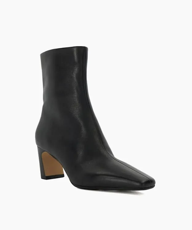 Women Dune London Ankle Boots Chisel Toe Heel Ankle Boots Black