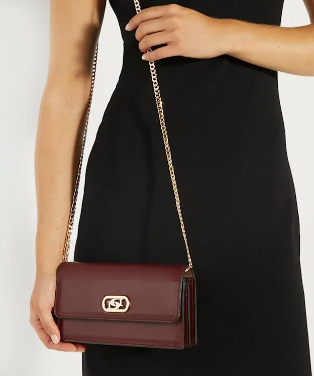 Women Dune London Crossbody Bags Branded Micro Bag Red Synthetic