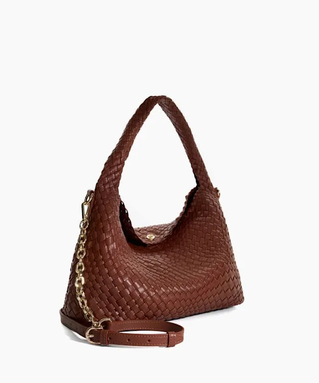 Women Dune London Crossbody Bags Woven Shoulder Bag Brown
