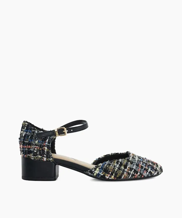 Women Dune London Heels Patent Mary Jane Shoes Multi