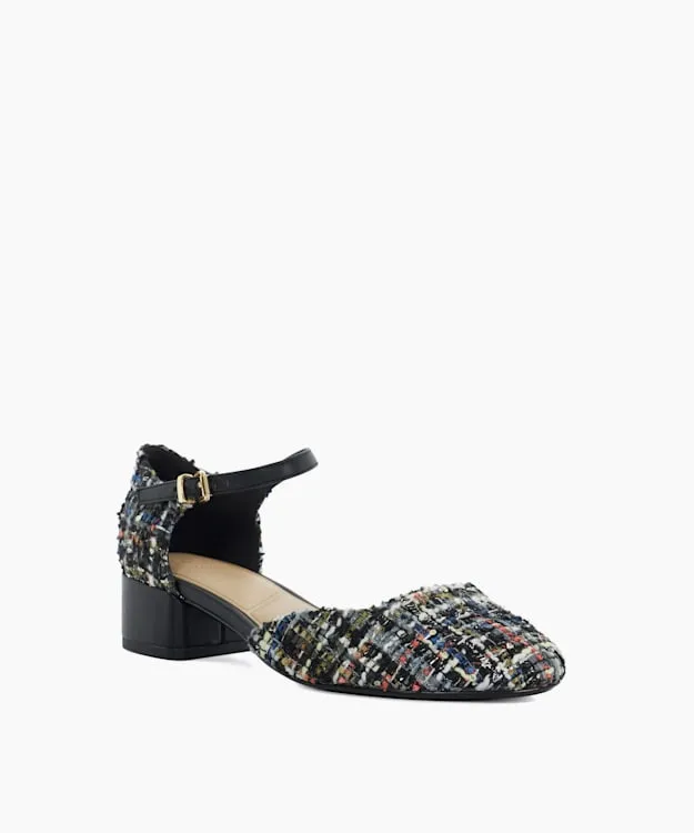 Women Dune London Heels Patent Mary Jane Shoes Multi
