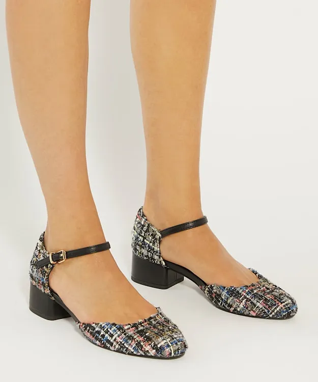 Women Dune London Heels Patent Mary Jane Shoes Multi