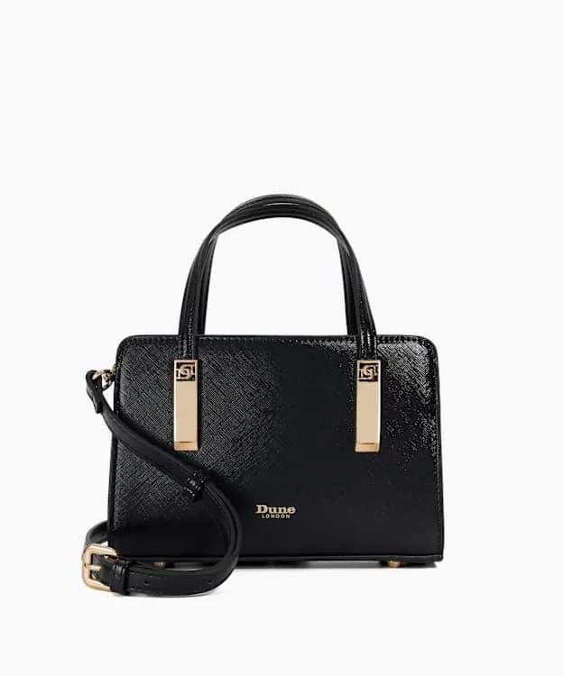 Women Dune London Tote Bags Small Tote Bag Black Synthetic