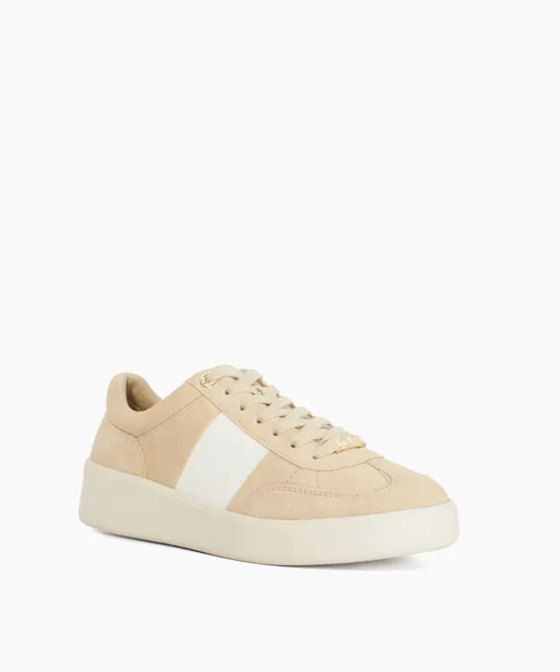Women Dune London Trainers Round Toe Lace Up Trainers Neutral