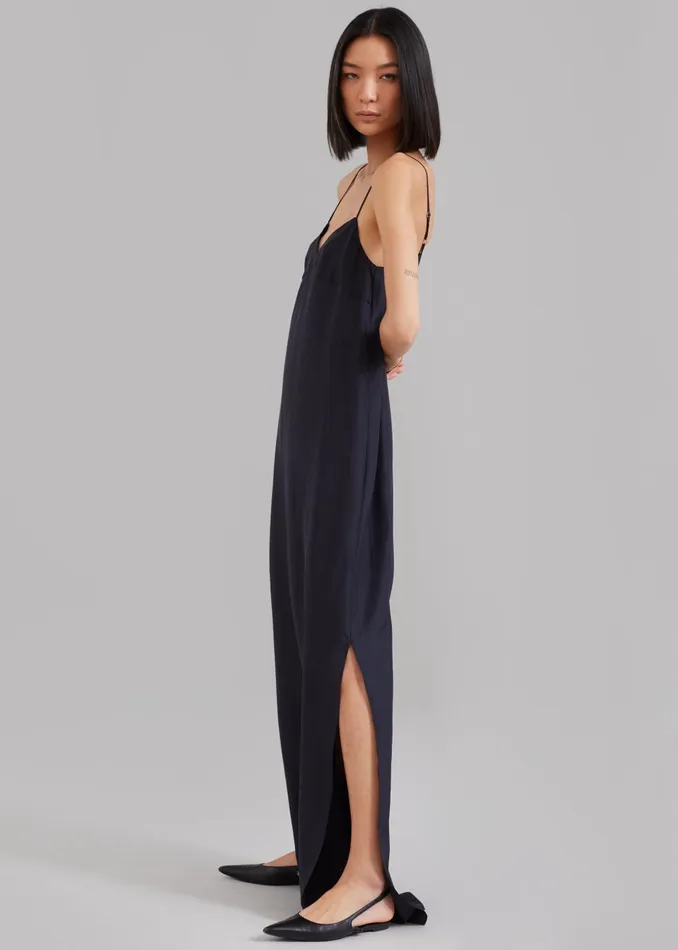 Women Dylana Sleeveless Maxi Dress 8211 Navy The Frankie Shop Dresses