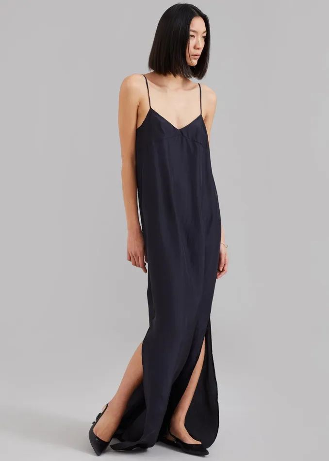 Women Dylana Sleeveless Maxi Dress 8211 Navy The Frankie Shop Dresses