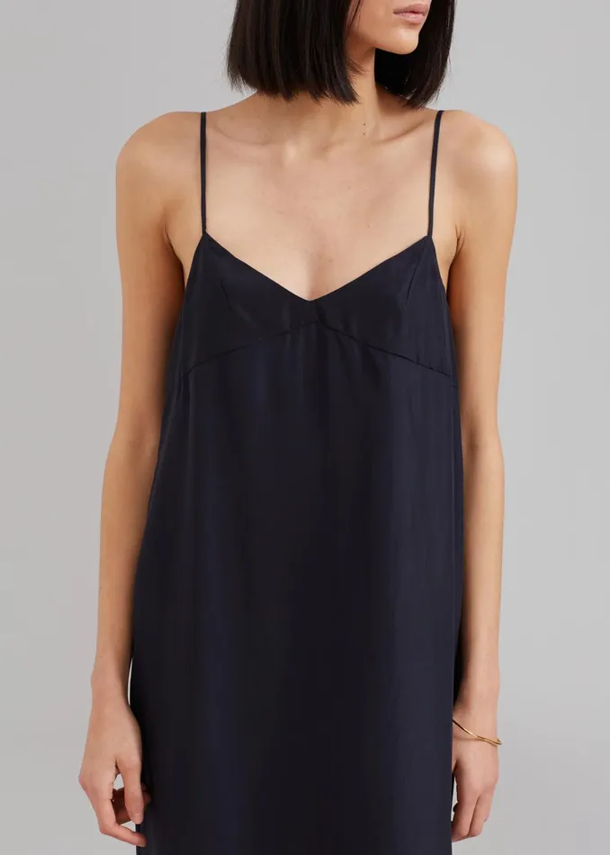 Women Dylana Sleeveless Maxi Dress 8211 Navy The Frankie Shop Dresses